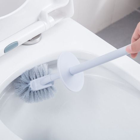 Brosse WC - Brosse souple et résistante + support - flexible (1/5)