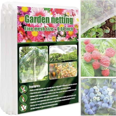 Red flotante reutilizable de 3 x 10 m con malla ultrafina para plantas, verduras, flores y frutas, protección solar contra las heladas. (1/5)