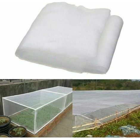 Filet anti-insectes à mailles fines pour jardin, serre, plantes, fruits, fleurs et cultures - Longueur 26 m