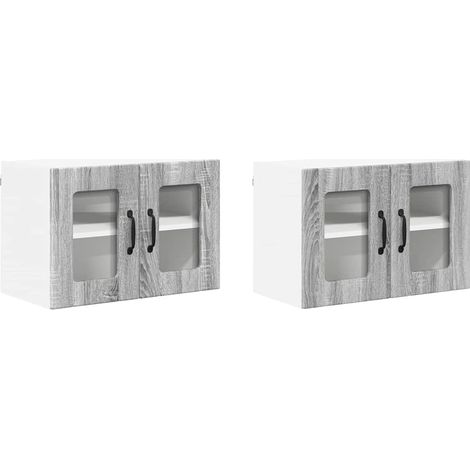 Meubles de Rangement,Armoire de cuisine 2 pcs Gris Sonoma 60 x 31 x 40 cm CFW287297 (1/5)
