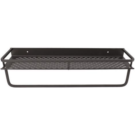Portaoggetti da doccia grigio, mensola portaoggetti in lega di alluminio facile da installare, accessorio per doccia di grande capacità per il bagno di casa, 50 cm / 19,7 pollici (1/4)