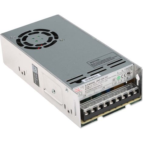 Alimentation à découpage intégrée, RS PRO 300W, 1 sortie à 12V c.c. 25A ( Prix pour 1 ) (1/3)