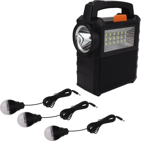 Générateur solaire multifonctionnel longue durée avec ampoules, centrale électrique Portable pour secours à domicile, Camping en plein air, Camping en plein air (1/5)