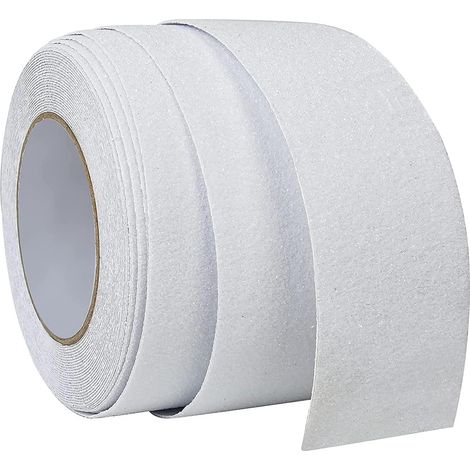 50 mm  10 Meter Anti-Rutsch-Traktionsband, Klebeband für Treppen, Körnung 80, gute Haftung und Reibung, leistungsstarker Schleifkleber für Treppen, drinnen und draußen (transparent)