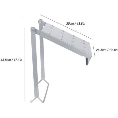 NALOOKAMIC Plate-Forme de Travail, Plateforme de Travail pour Echelle Tools Etagère de Travail pour Toutes Les Echelles Tenir 180 kg (1/3)