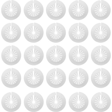 Cubiertas de plástico blanco para tubos de radiador – 30 unidades, diámetro de 14 a 29 mm, rosetas individuales para conductos de calefacción