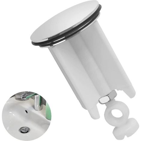 Bouchon de lavabo universel, bouchon de lavabo de salle de bain 40 mm Bouchon de vidange pop-up de remplacement (1/5)