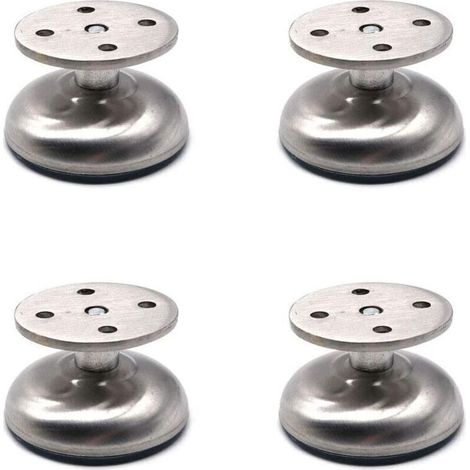 ALLIANDISUn ensemble de 4 pieds de meubles réglables , de 3,5 cm de long, de conception épaissie, en acier inoxydable, adaptés au support de meubles tels que des canapés et des armoires de salle de ba (1/3)