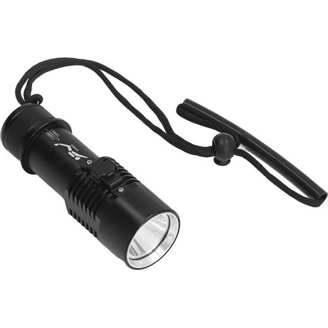 Lampe de plongée 5000 lm avec interrupteur magnétique, lampe torche de plongée portable étanche IPX8 jusqu'à 100 mètres. (1/5)