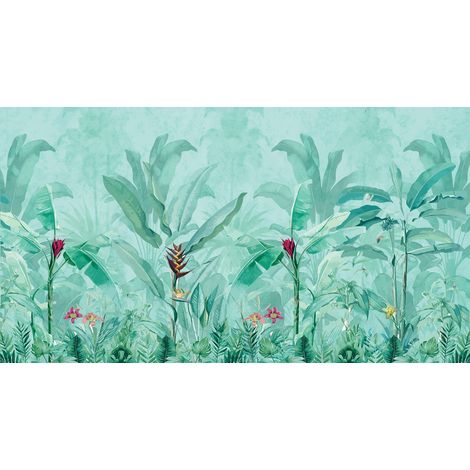 Papier peint panoramique - Jungle - 130 cm x 71 cm (1/2)