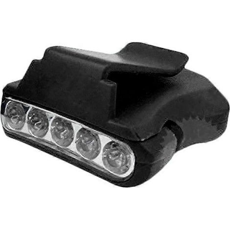 Lampe frontale à 5 LED, rotative à 90°, sans fil, avec éclairage puissant, idéale pour le camping et le cyclisme.
