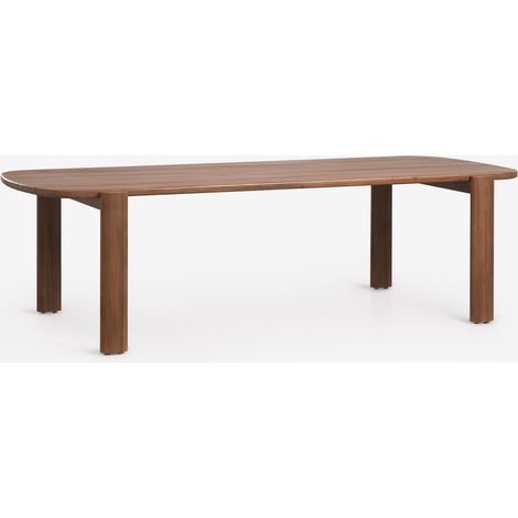 SKLUM Rechteckiger Esstisch 260x115 cm aus Akazienholz Vetra Akazienbraun dunkel                                  