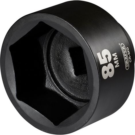 Draper HI-TORQ® 85mm (3.35 inch) Impact Socket, 1" Square Drive, Standard Length, 6-Point Design (1/2)