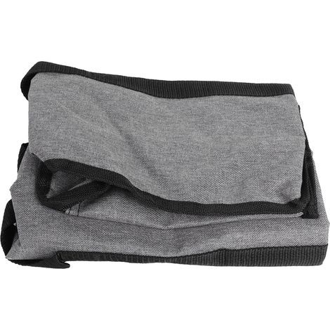 Sac de rangement PVC gris, housse anti-poussière avec poignées, fermeture éclair, pour maison et voyage, organisateur de transport. (1/5)
