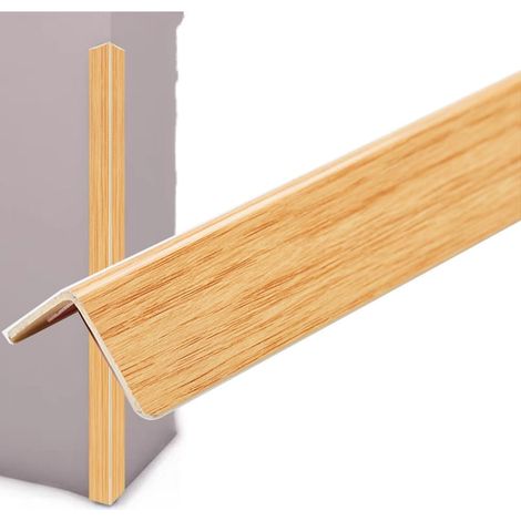 Protection d'angle mural, cornière de protection d'angle en PVC imitat (1/5)