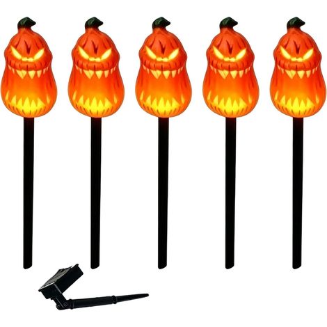 Lampes Sur Piquet Halloween Halloween Décoration Crâne aux Yeux Rouges (1/4)