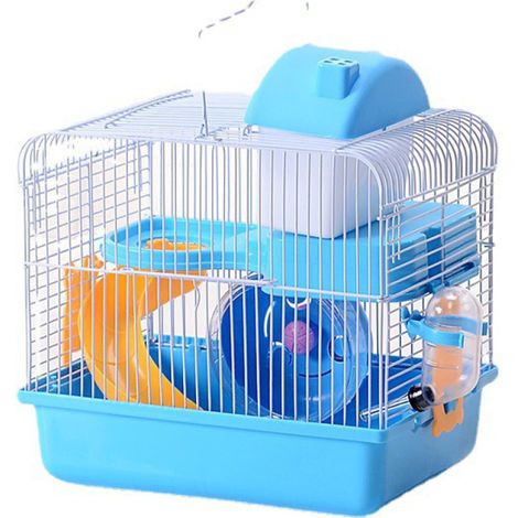 Cage de hamster avec maison, tunnel et escalier, couleur aléatoire 28 x 21 x 31 cm