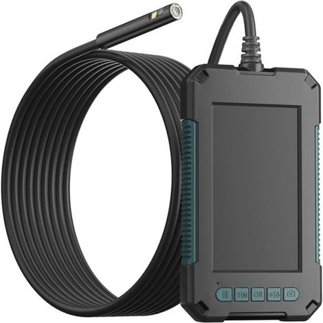 Cámara endoscópica impermeable de 4,3 pulgadas y 1080P con 8 lentes LED para inspección y reparación. (1/5)