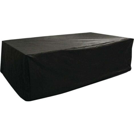 Housse de protection pour salon de jardin 300 x 212 x 101 cm – Toile polyester waterproof – Compatible 8 places – Corde de fixation incluse (1/3)