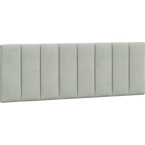 Maison Exclusive - Coussin de tête de lit Hanko gris clair 140 cm velours
