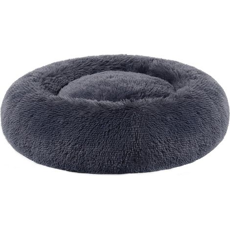 Panier pour chien lit pour chat doux 60 cm gris foncé (1/3)
