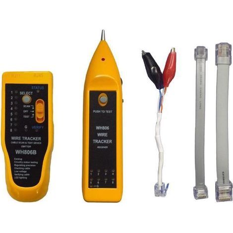Electrical Cable Tester, Cable Detector, Ethernet Network Cable Detector, Transmitter: 1254929mm Receiver: 1753824mm (1/2)