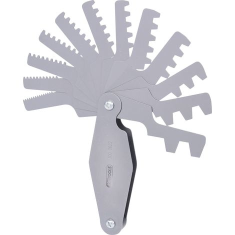 Trapez-Gewindestahllehre, für 30° Gewinde, 2-12mm (1/2)