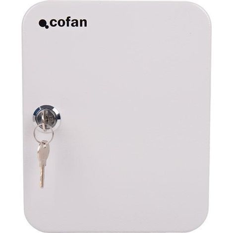 Armario de llaves 40 llaves en acero resistente con cerradura y medidas 20 x 16 x 7,5 cm (1/5)