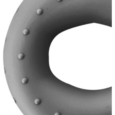 Anneau de renforcement de la force de préhension en silicone confortable et durable pour l'entraînement des avant-bras et des doigts, gris foncé, 50/60 lb (1/5)