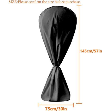 Waterproof Electric Fan Cover Dustproof Moistureproof for Indoor or Outdoor, Black (1/5)