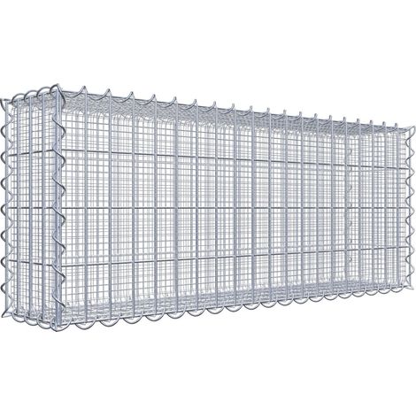 Gabiondeco - Gabion à mailles très fines pour gravillon 100 cm x 40 cm x 20 cm (L x H x P). maille 5 x 10 cm. spirale - Made in Germany (1/3)