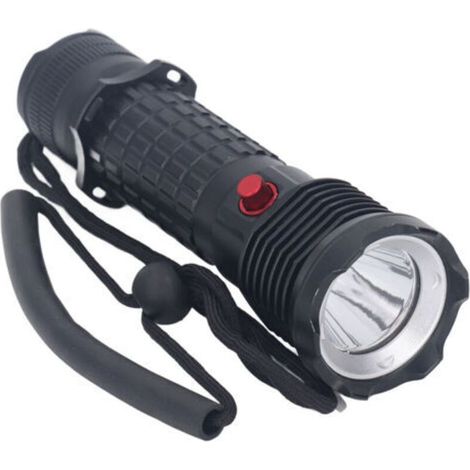 Lampe torche de plongée LED blanche étanche IPX8, submersible professionnelle pour les situations d'urgence en eaux profondes.