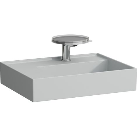 LAUFEN Kartell lavabo à poser, tablette à gauche, 3 trous pour