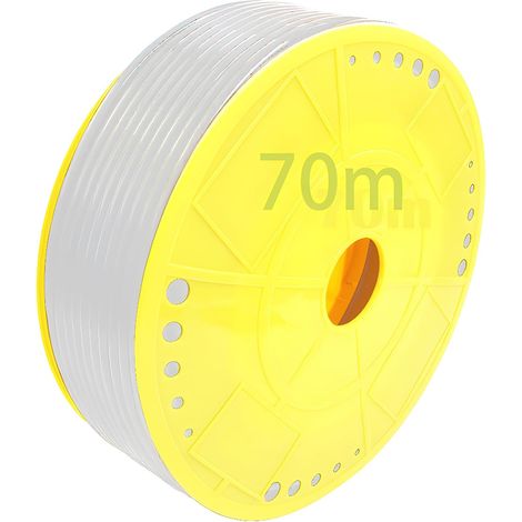 Drip Irrigation, Pneumatic Hose OD 8mm x ID 5mm, (Milky, 70m) Pneumatic Flexible Polyethylene (PE) Hose Used in Mechanical Oil Transfer, Infusion Pipes, Brake (1/4)