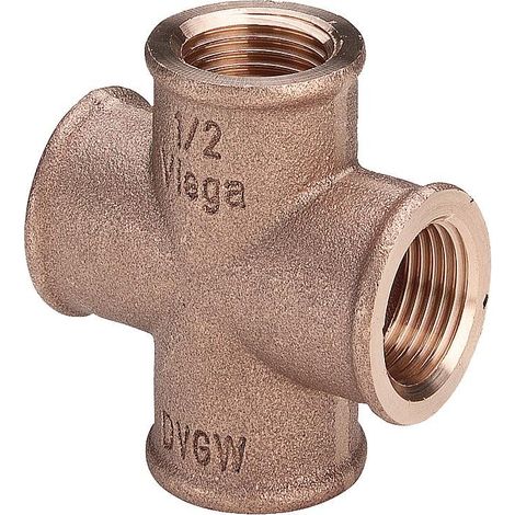 Viega Croix, Rp 1 bronze ou bronze au silicium modèle 3180, 320638 (1/2)