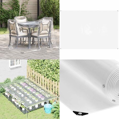 Bâche transparente avec œillets 2x3 m PVC - Bâche extérieure - Bâche intérieure (1/5)