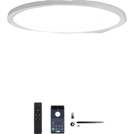 Lámpara de techo, mando a distancia, regulable, 20 pulgadas, 45 W, ajustable (1/2)