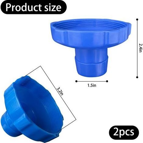 2pcs Adaptateur pour tuyau de skimmer, petit adaptateur de tuyau à tamis pour kit de skimmer de piscine hors sol (1/5)