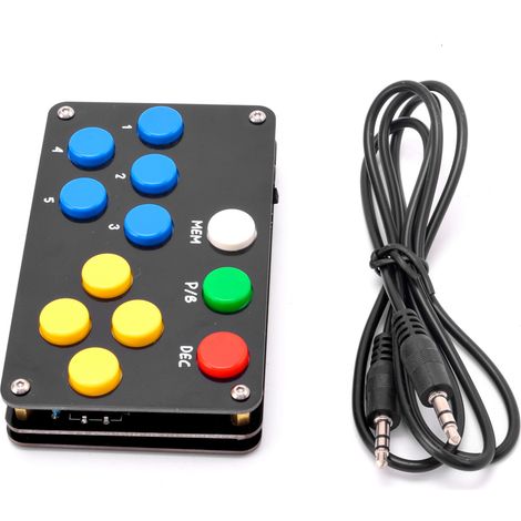 Clavier commande à distance pour poste radio courte onde accessoire manipulation flexible fini ou kit DIY metal plastique 150x100x60mm (1/4)