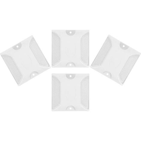 Balises Routières Réfléchissantes pour Sécurité et Signalisation Lot de 4 en ABS Blanc Haute Visibilité Plusieurs styles pour Routes de Campagne et Urbaines Plusieurs styles (1/5)