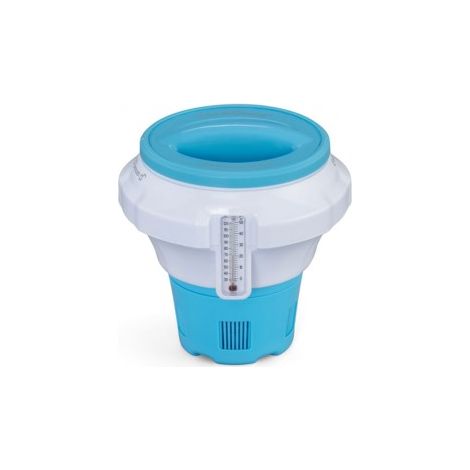 BESTWAY - 58701 - Dosatore per cloro galleggiante con guanto Chemguard