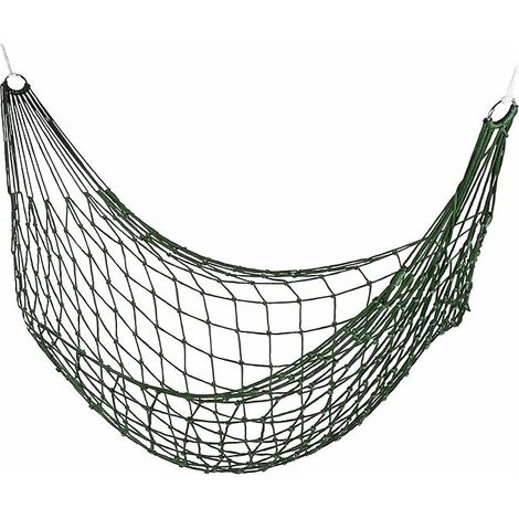 Hamac Filet, de Jardin pour Une Personne, Camping, léger pour intérieur et extérieur,Vert (1/5)
