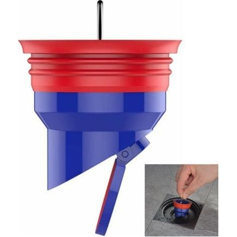 Clapet anti-refoulement pour le sol de douche, lévitation magnétique, valve vidange unidirectionnelle, bouchon rapide, baignoire, anti-odeur la cuisine 2.09x2.09inch (1/4)