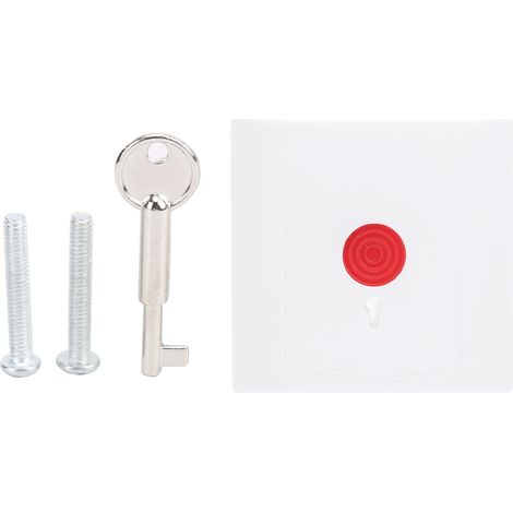 Ortviai Bouton de Secours d'Urgence Intelligent 250V avec Clé ABS pour Gestion Immobilière et Accès Porte