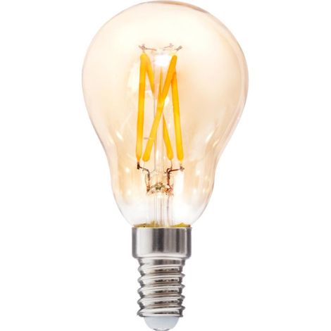 Ampoule à Led "Ronde" 9cm Ambre (1/2)