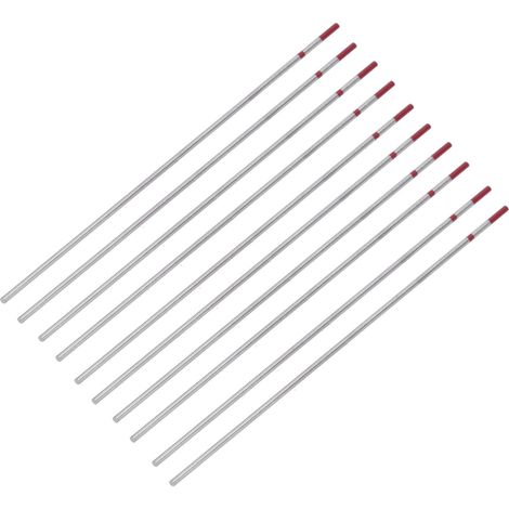 Kit 10 électrodes tungstène cérium 150mm pour soudage TIG argon, entretien industriel mécanique, 2mm / 0,08in (1/5)