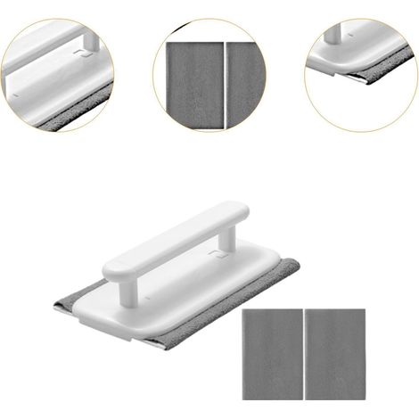 Brosse amovible pour rainures de fenêtres, brosse de nettoyage pour appuis de fenêtre, brosse de nettoyage pour coins difficiles d'accès, brosse de nettoyage pour joints de portes et fenêtres, raclett