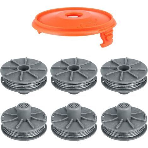 6 Pieces Trimmer Line Spool 5307-20 with Spool Cover 5344 for Gardena String Trimmer Art.8846, 8847, 8848, 9805, 9806, 9807, 9808, 9809 (1/5)