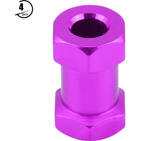 adaptateurs métalliques hexagonaux de roue RC de 12 mm pour D90 AX10 CC01 SCX10 F350 Crawler (20 mm violet) (1/5)