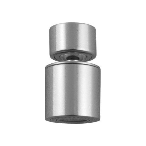 Mousseur orientable 2 jets chromé – Débit max amélioré – Finition métal – Pour robinets d'évier (1/2)